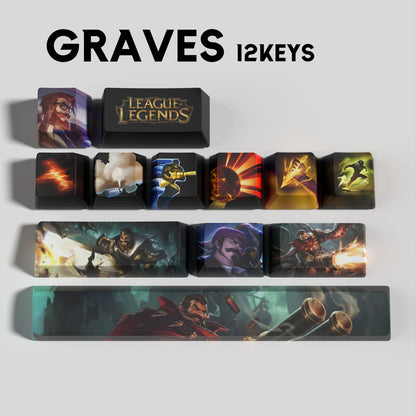 SPECIAL EDITION League of Legends Graves Keycaps