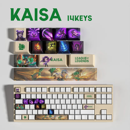 SPECIAL EDITION League of Legends Kai’Sa Keycaps – 14 Custom Keys