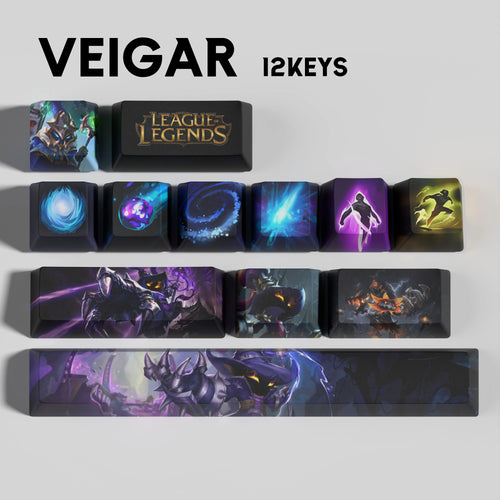 SPECIAL EDITION League of Legends Veigar Keycaps – 12 Custom Keys