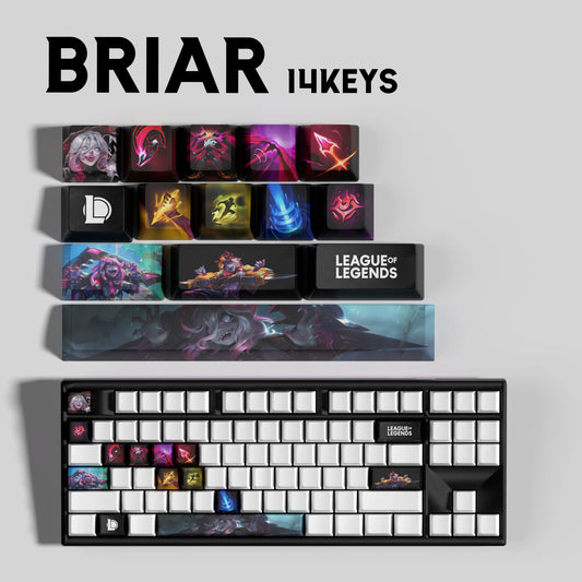 SPECIAL EDITION League of Legends Briar Keycaps – 14 Custom Keys