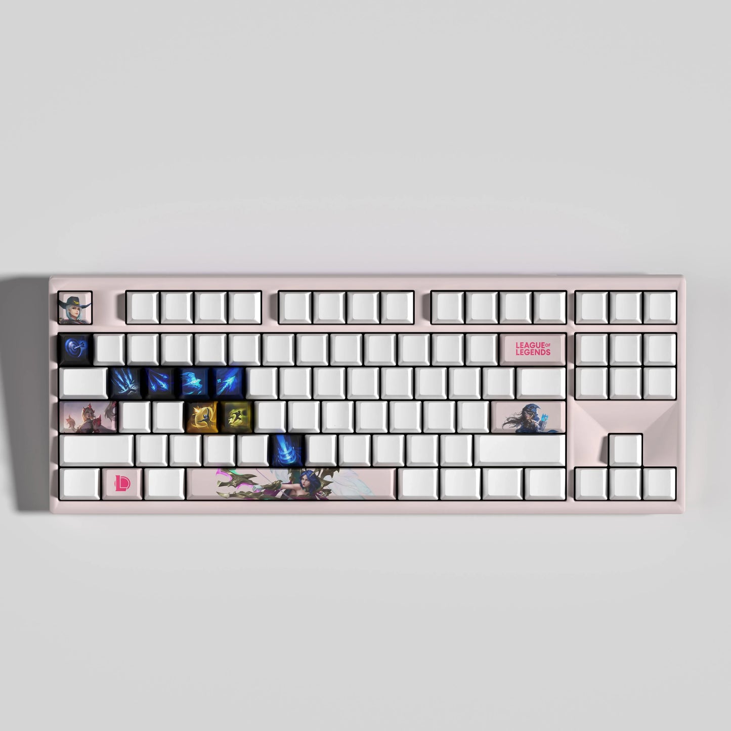 SPECIAL EDITION League of Legends Ashe Keycaps – 14 Custom Keys