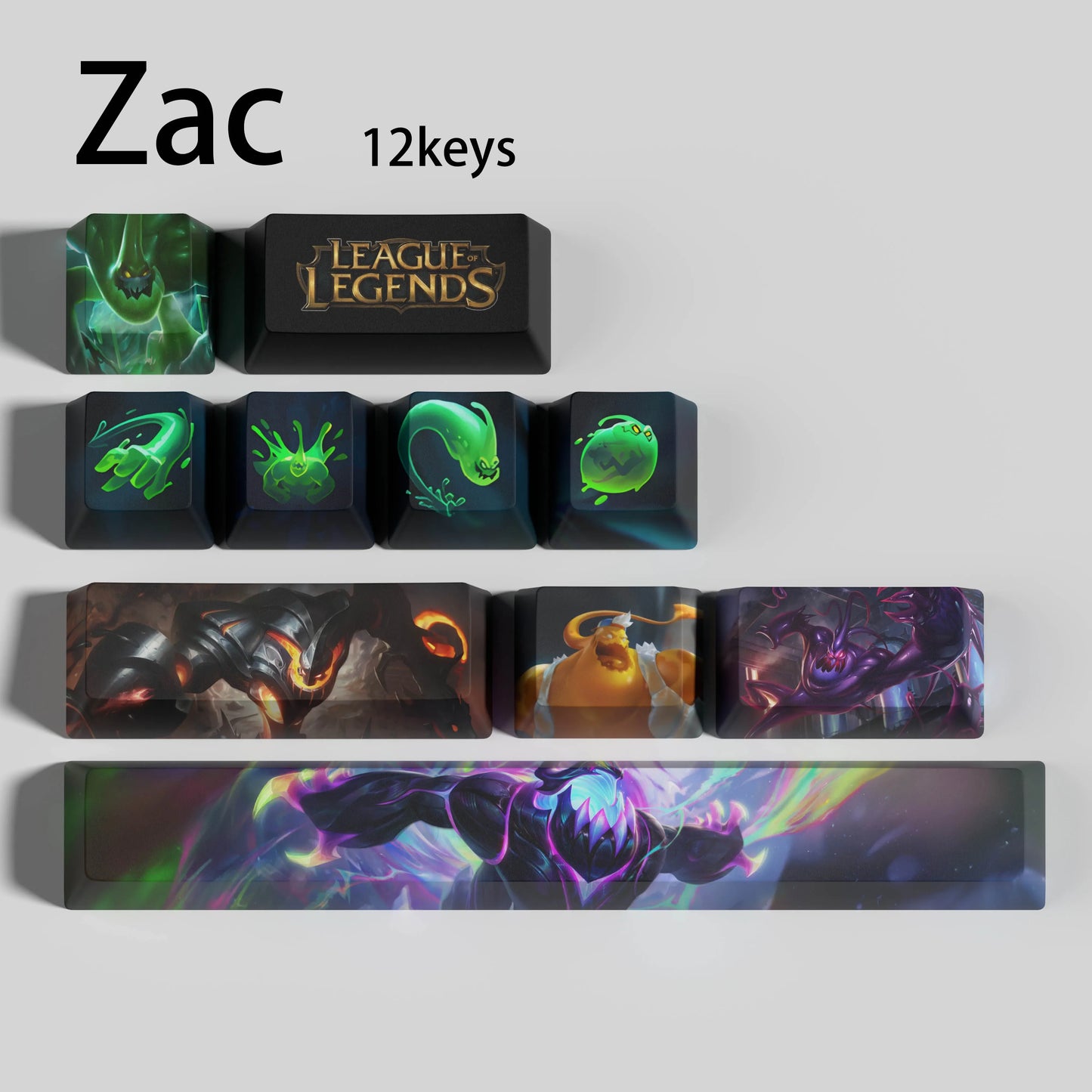 SPECIAL EDITION League of Legends Zac Keycaps