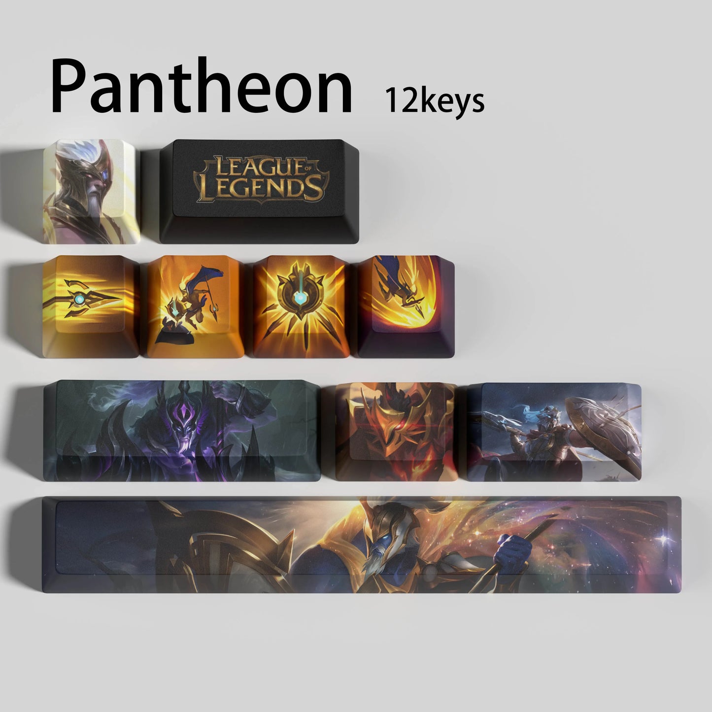 SPECIAL EDITION League of Legends Pantheon Keycaps
