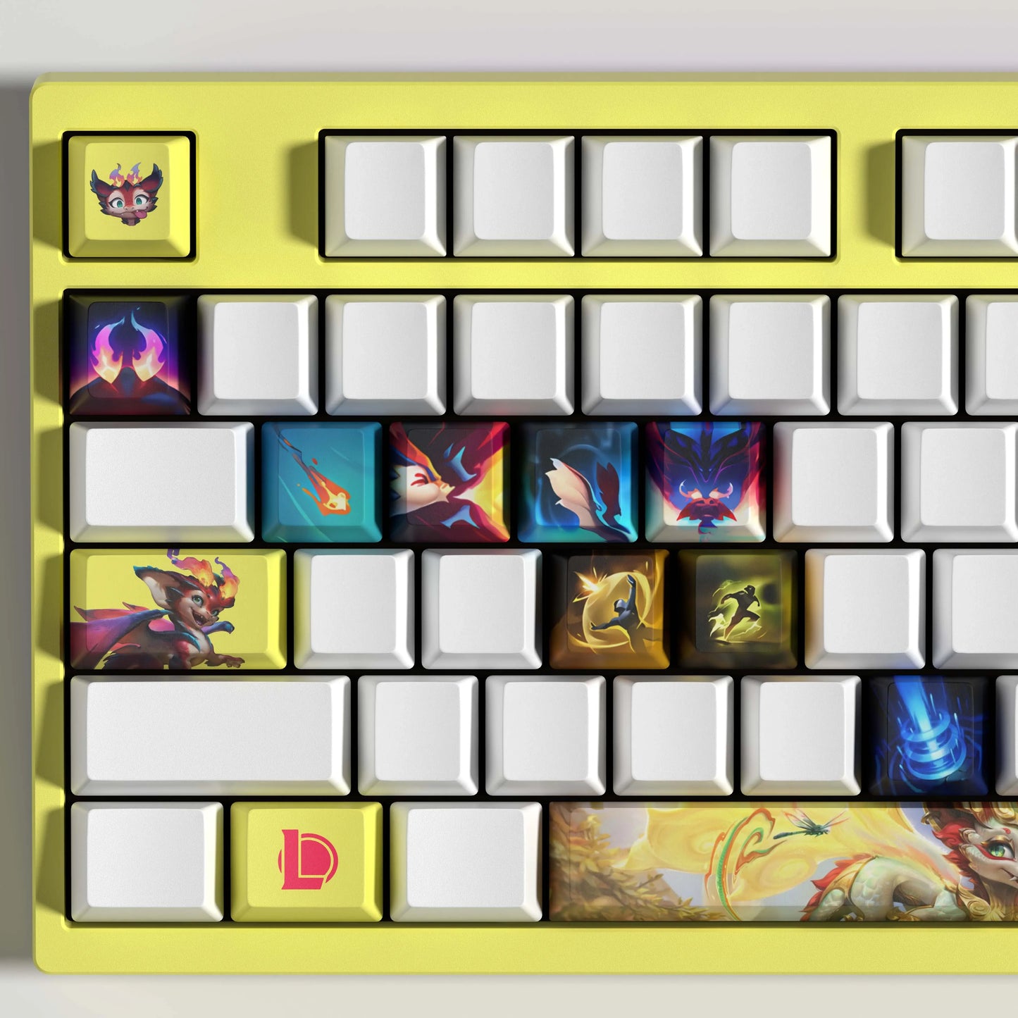 SPECIAL EDITION League of Legends Smolder Keycaps – 14 Custom Keys