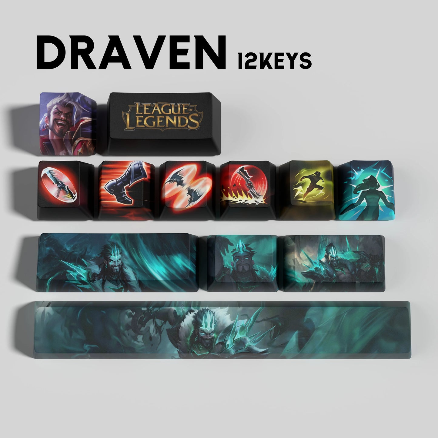 SPECIAL EDITION League of Legends Draven Keycaps