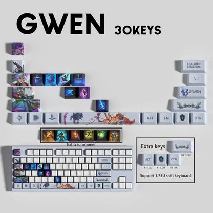 SPECIAL EDITION League of Legends Gwen Keycaps – 30 Key