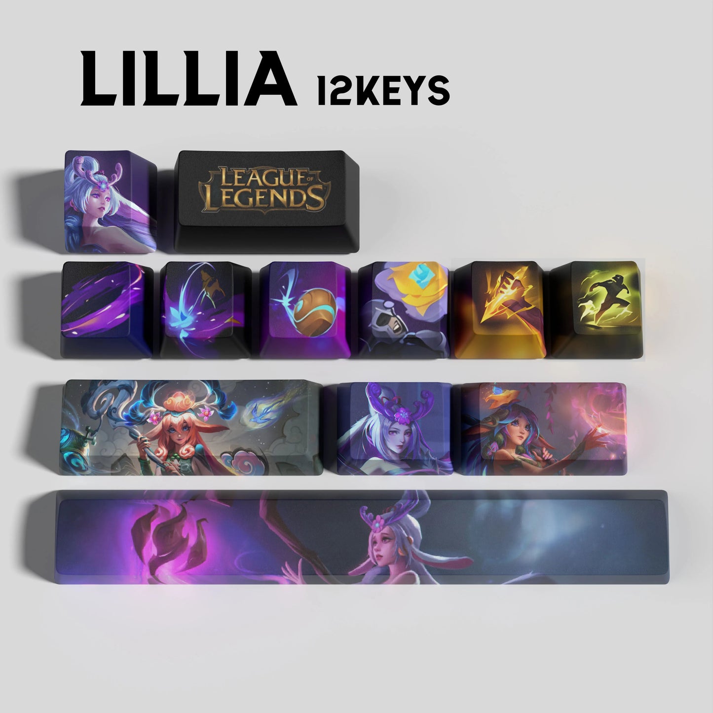 SPECIAL EDITION League of Legends Lillia Keycaps