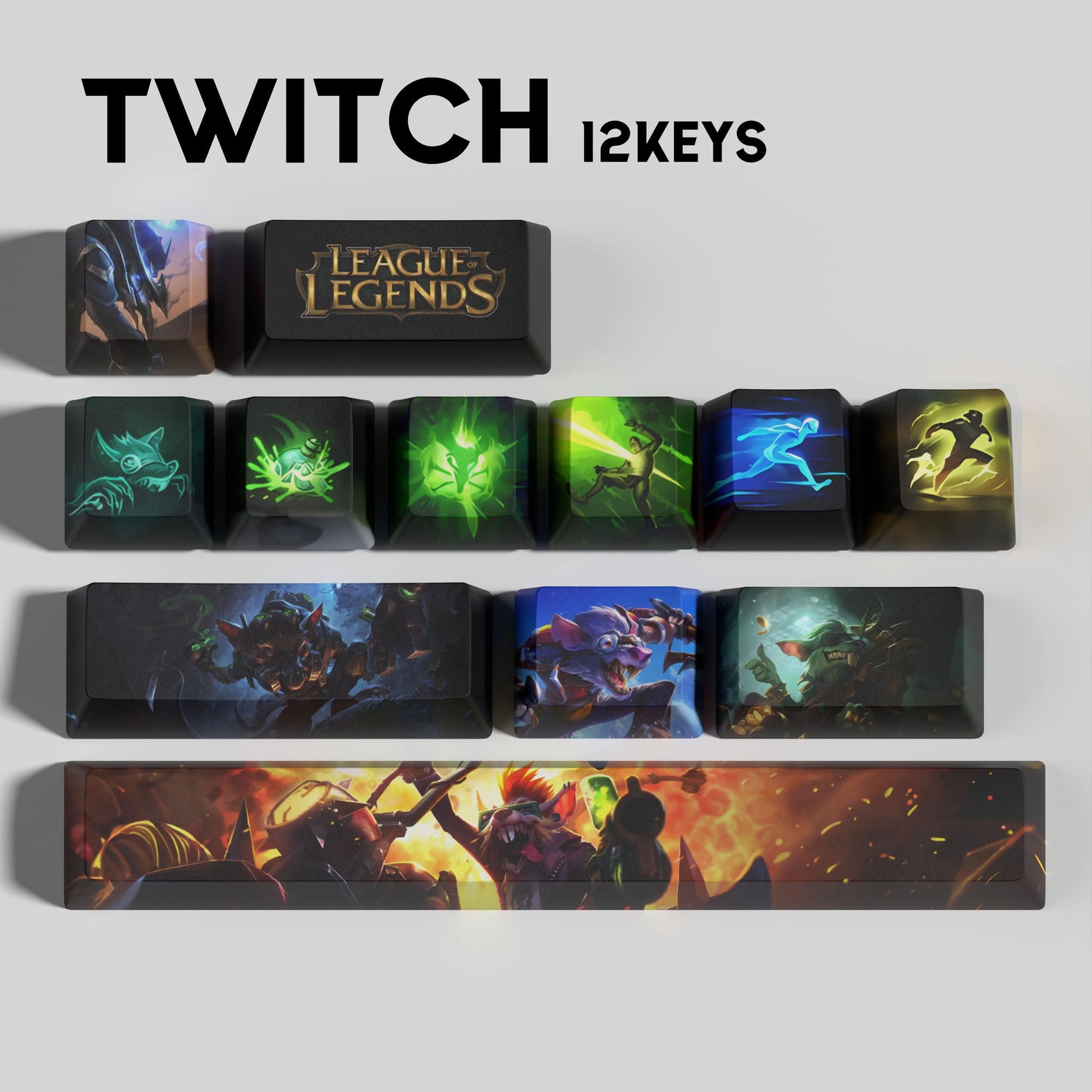 SPECIAL EDITION League of Legends Twitch Keycaps