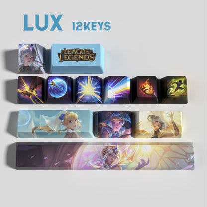 SPECIAL EDITION League of Legends Lux Keycaps