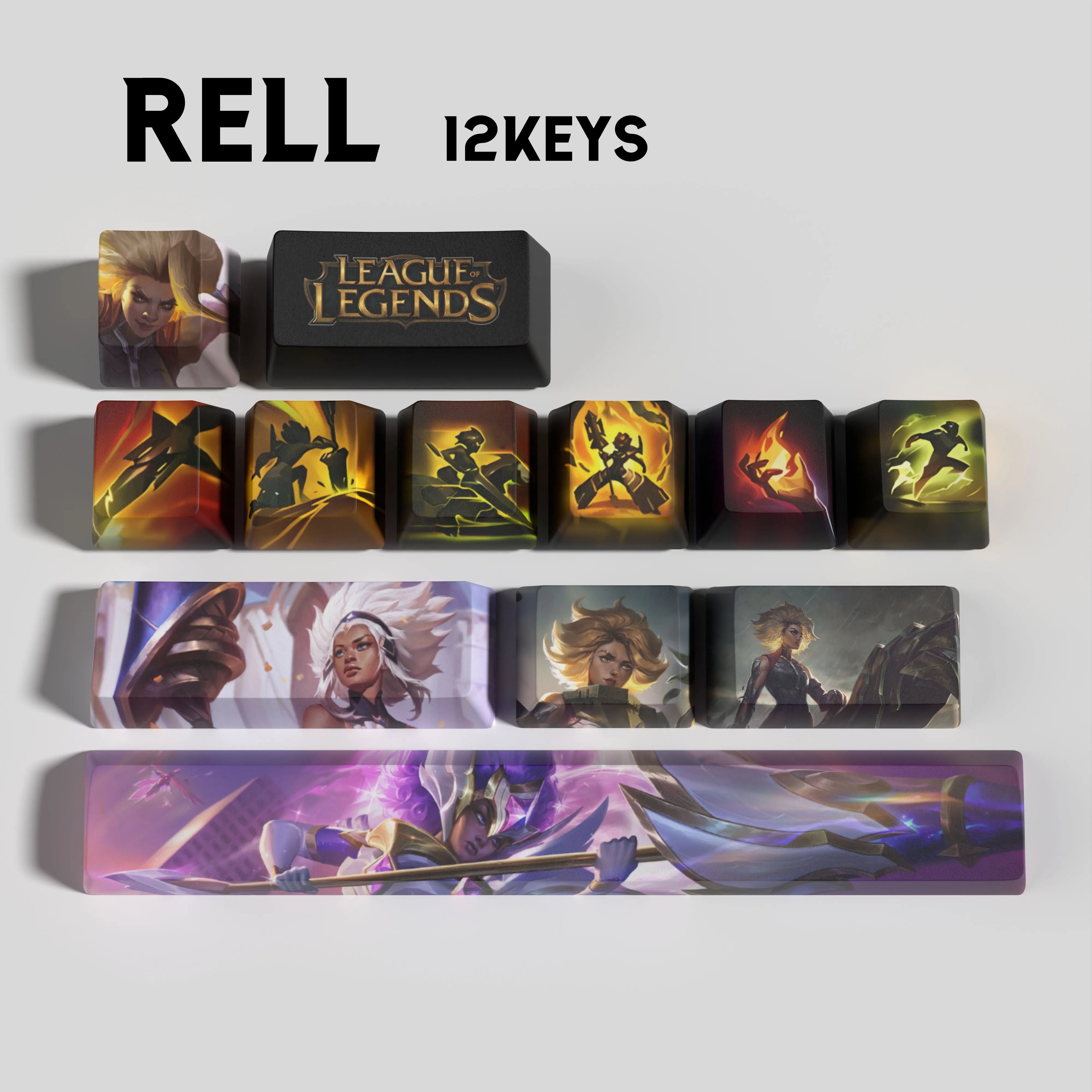 SPECIAL EDITION League of Legends Rell Keycaps – Hextech Keys