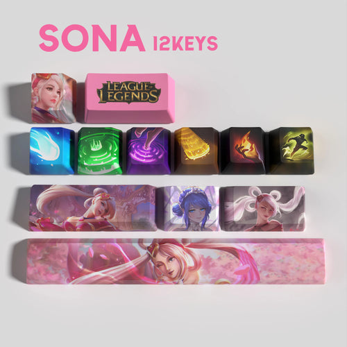 SPECIAL EDITION League of Legends Sona Keycaps